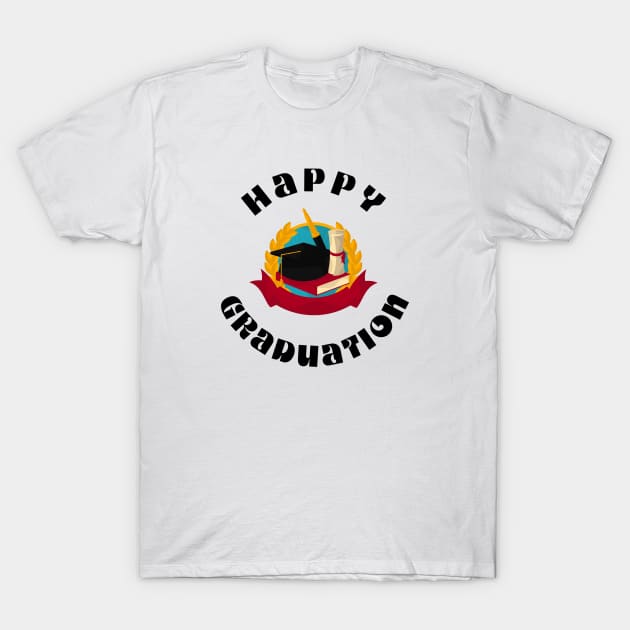 Happy Graduation T-Shirt by Fabvity